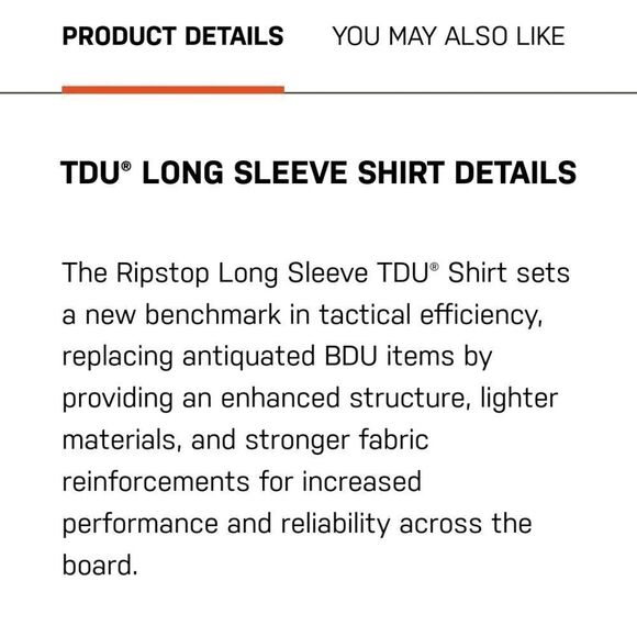 $65 5.11 TACTICAL TDU RIP STOP LONG SLEEVE NAVY BLUE MEN'S SHIRT S SMALL NWT - Picture 7 of 7